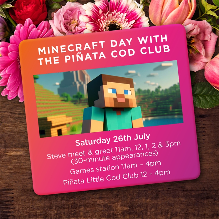 Minecraft Day with the Piñata Little Cod Club